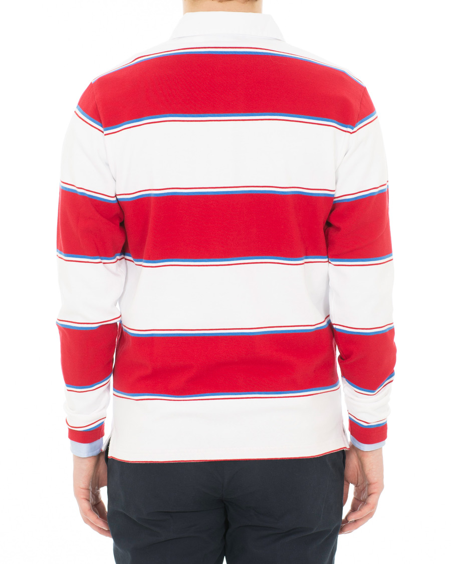 Homme | Pulls Et Tricots | GANT | Le Mans Barstripe Rugger RedWhite