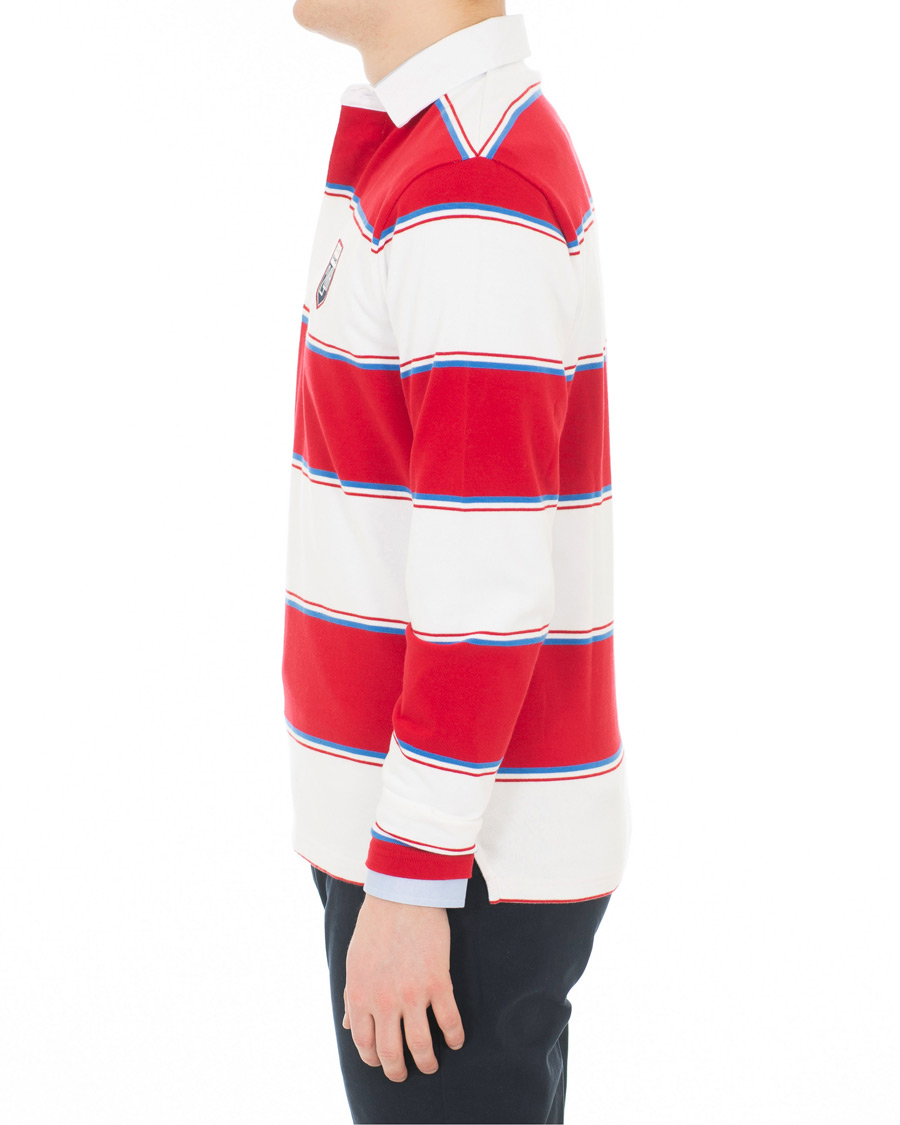 Homme | Pulls Et Tricots | GANT | Le Mans Barstripe Rugger RedWhite