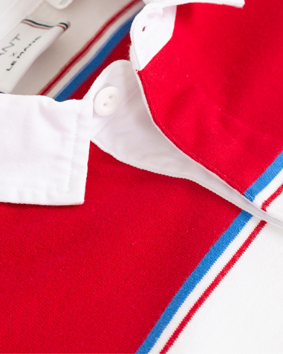 Homme | Pulls Et Tricots | GANT | Le Mans Barstripe Rugger RedWhite