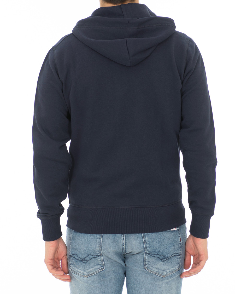 Heren | Truien | GANT | Le Mans Full Zip Hoodie Evening Blue