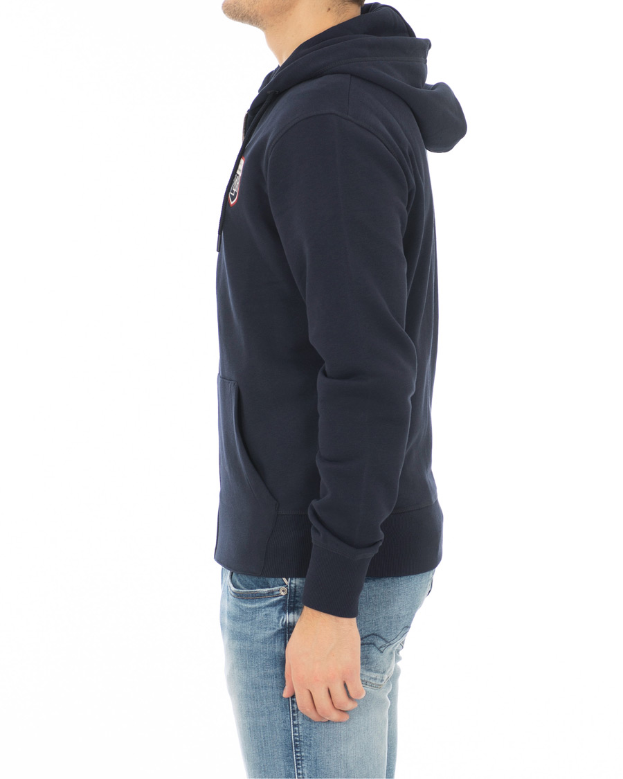 Heren | Truien | GANT | Le Mans Full Zip Hoodie Evening Blue