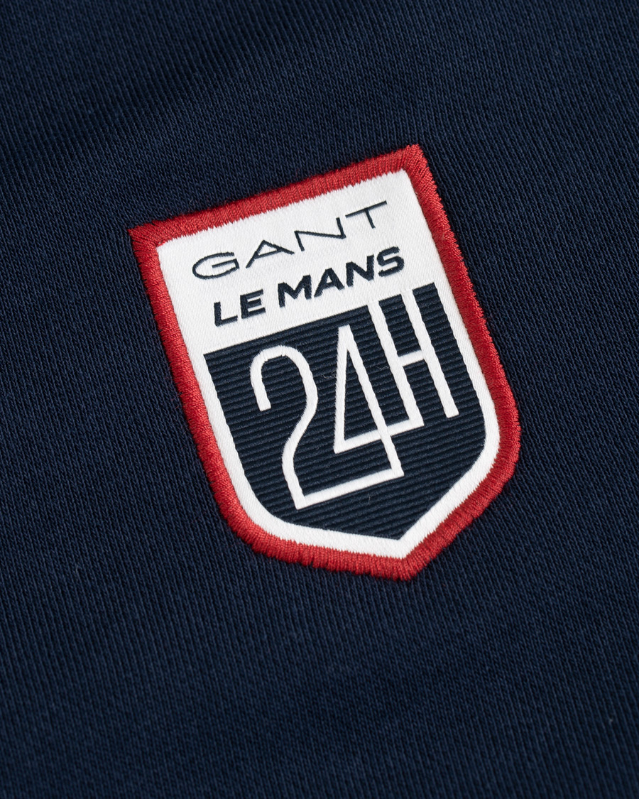 Heren | Truien | GANT | Le Mans Full Zip Hoodie Evening Blue