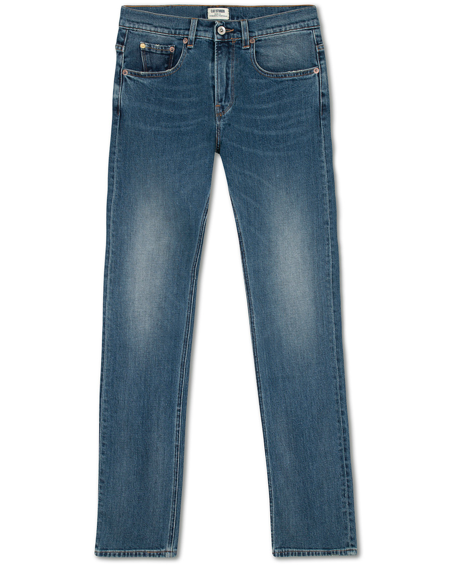 Homme | Jeans | C.O.F. Studio | M1 Slim Fit Stretch Jeans Heavy Used