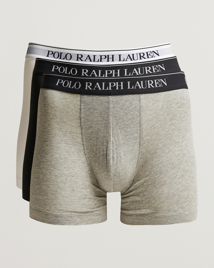 Homme | Sous-Vêtements Et Chaussettes | Polo Ralph Lauren | 3-Pack Stretch Boxer Brief White/Black/Grey