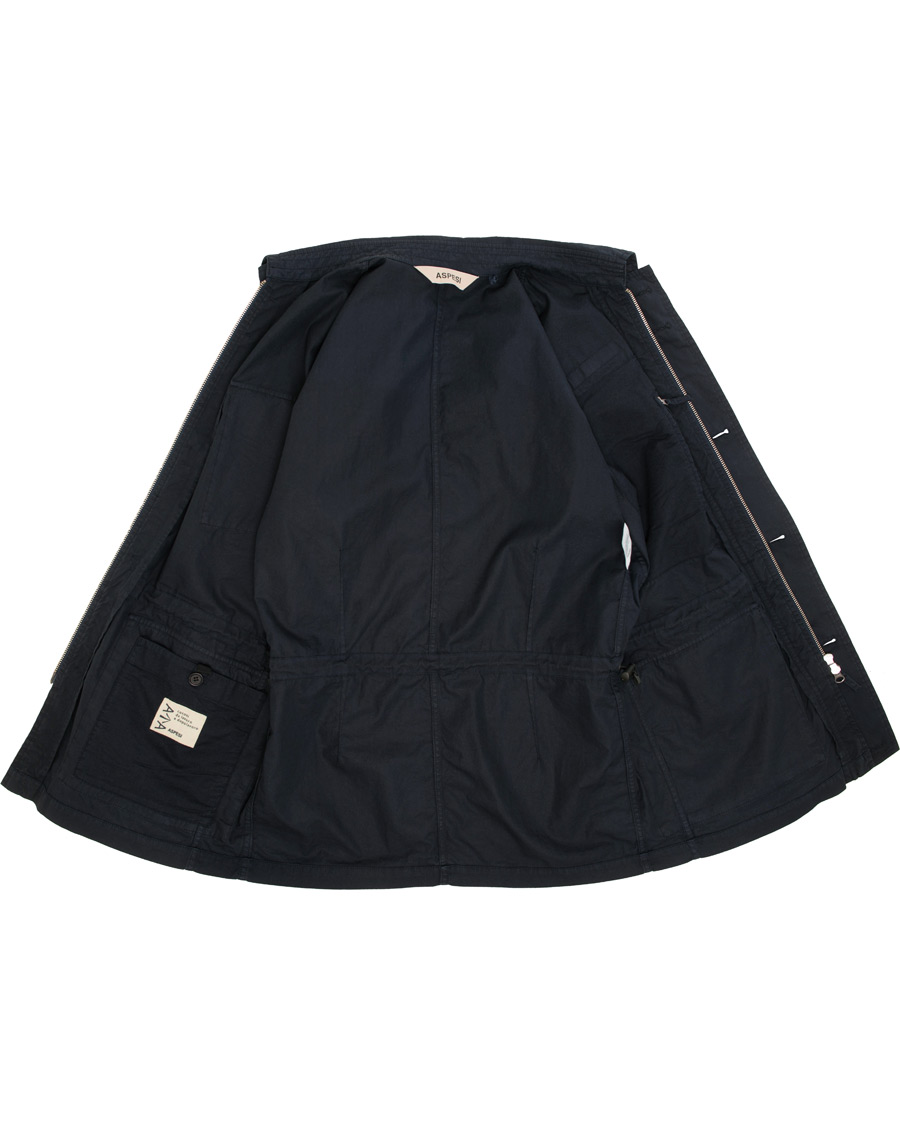 Homme | Manteaux Et Vestes | Aspesi | Vancouver Cotton Field Jacket Navy