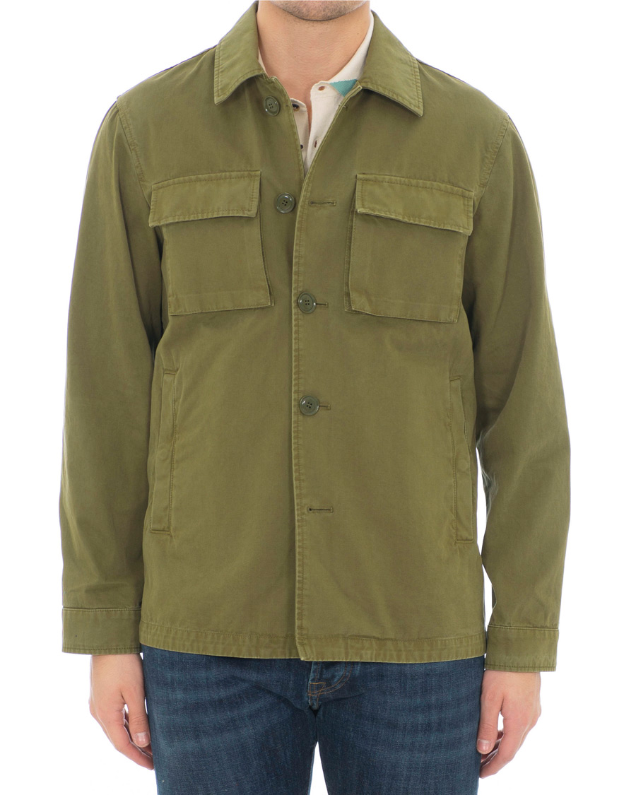 Homme | Manteaux Et Vestes | Aspesi | Tigre Summer Cotton Jacket Military Green