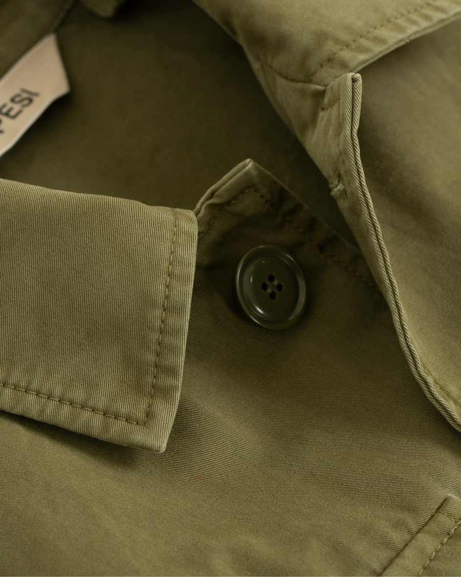Homme | Manteaux Et Vestes | Aspesi | Tigre Summer Cotton Jacket Military Green