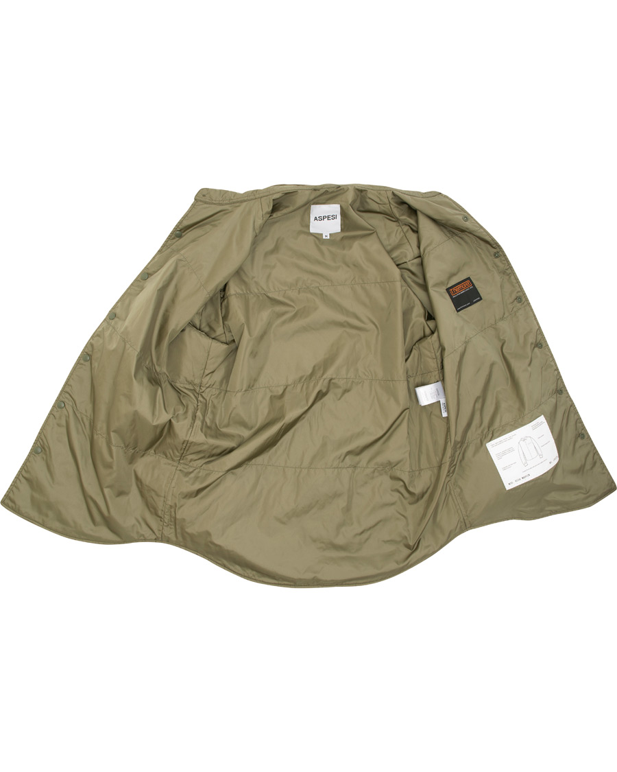 Homme | Chemises | Aspesi | Marvin Nylon Shirt Jacket Light Green