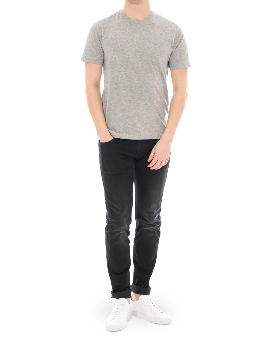Homme | T-shirts | Aspesi | Cotton Pocket T-shirt Light Grey