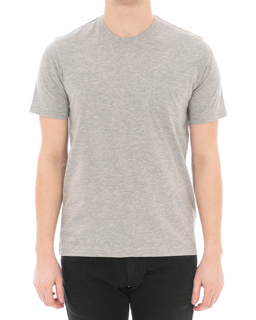 Homme | T-shirts | Aspesi | Cotton Pocket T-shirt Light Grey