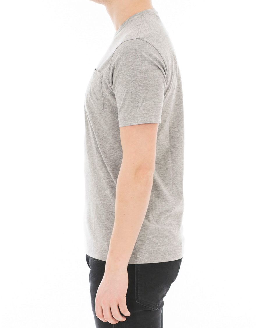 Homme | T-shirts | Aspesi | Cotton Pocket T-shirt Light Grey