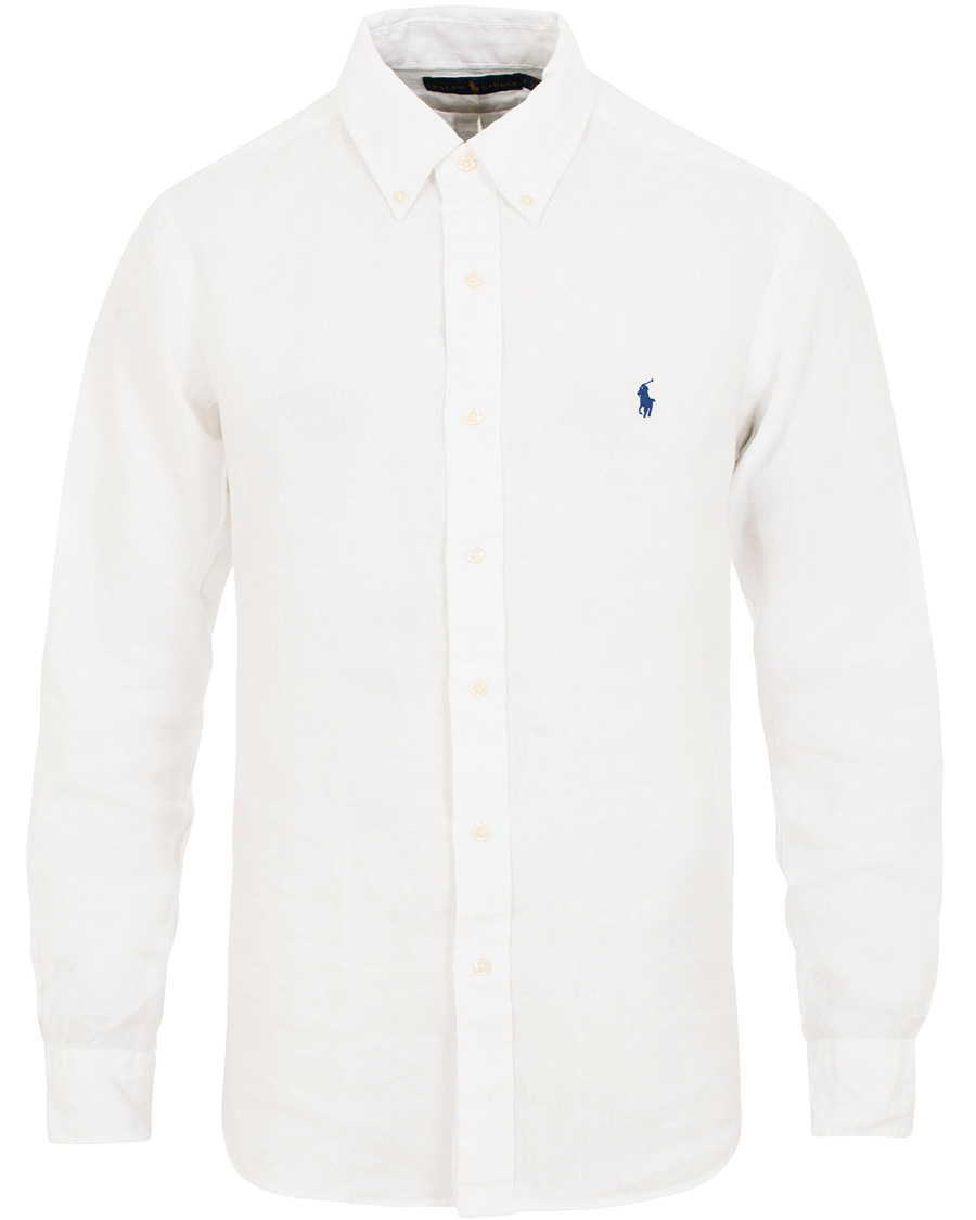 Homme | Chemises | Polo Ralph Lauren | Core Fit Linen Shirt Pure White