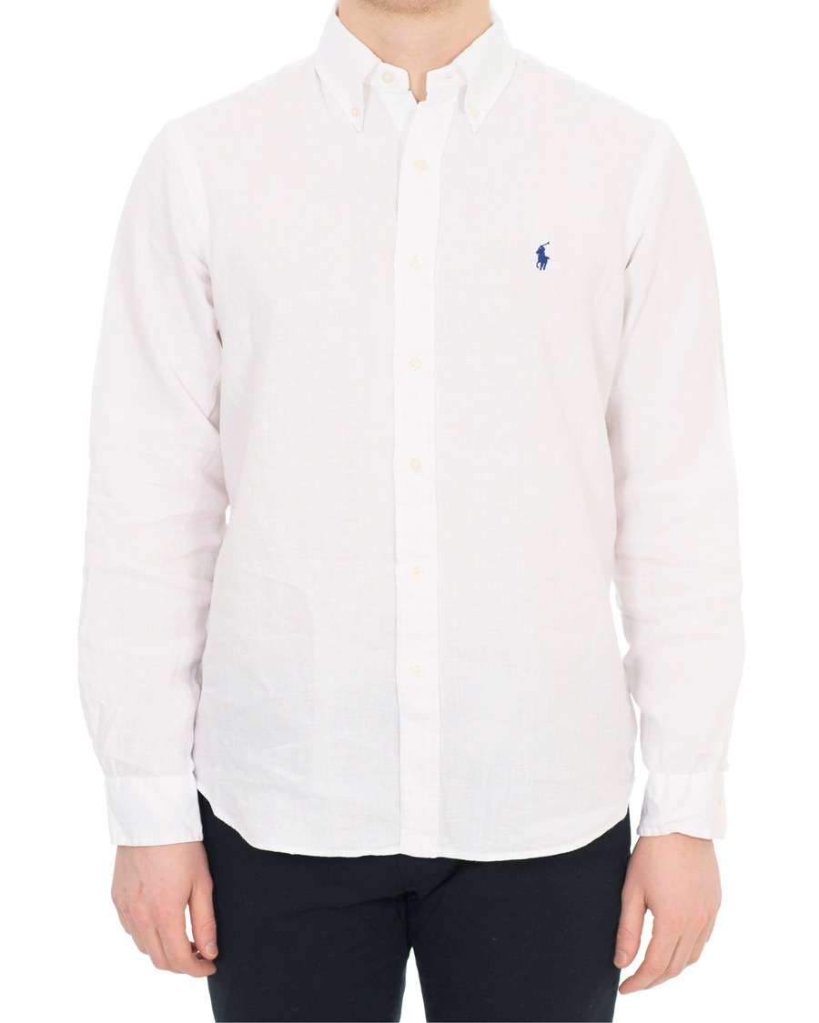 Homme | Chemises | Polo Ralph Lauren | Core Fit Linen Shirt Pure White