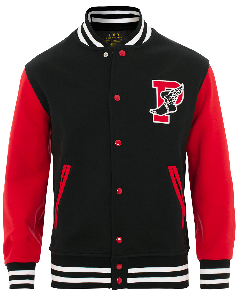 Heren | Jassen | Polo Ralph Lauren | Baseball Hybrid Jacket Black/Red