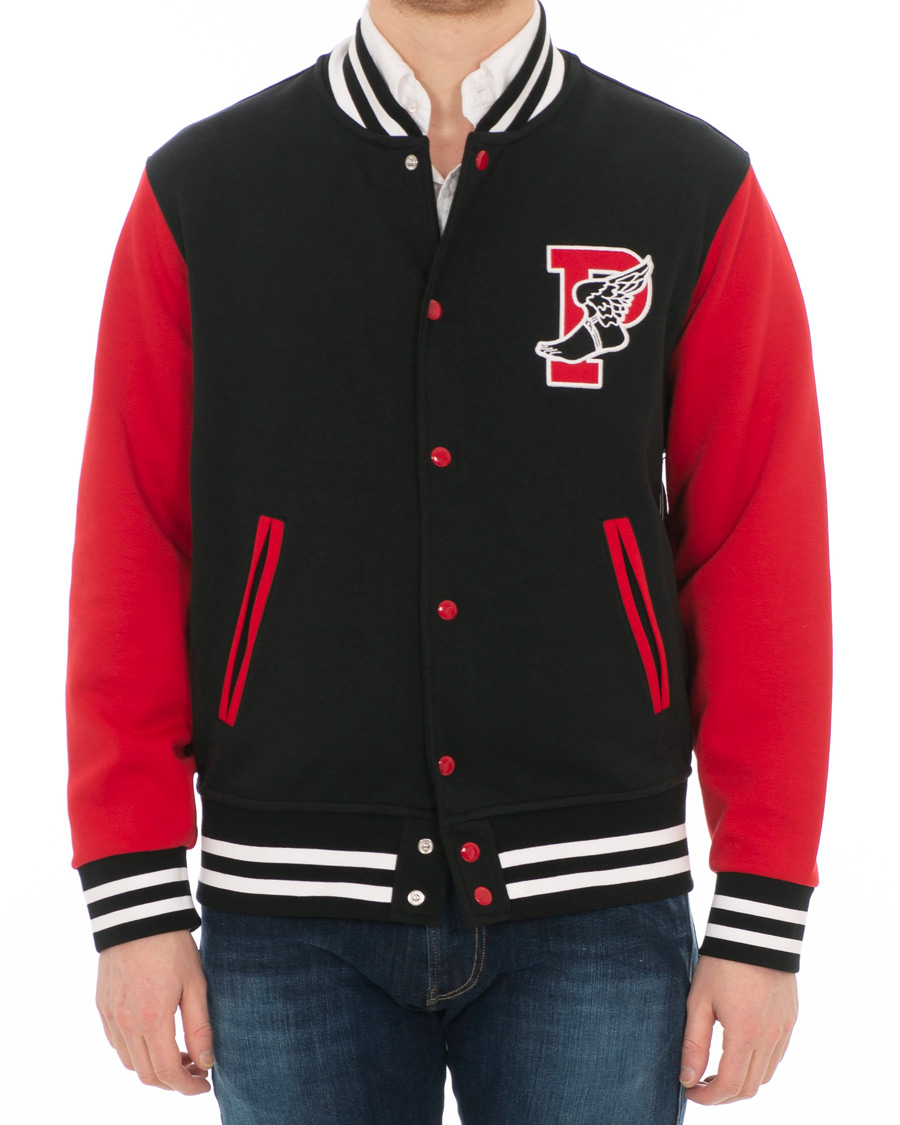Heren | Jassen | Polo Ralph Lauren | Baseball Hybrid Jacket Black/Red