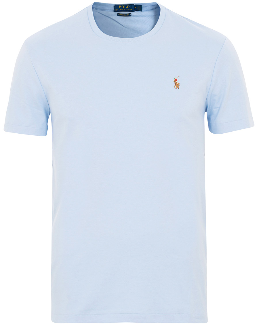 Heren | T-shirts | Polo Ralph Lauren | Luxury Pima Cotton Crew Neck Tee Elite Blue