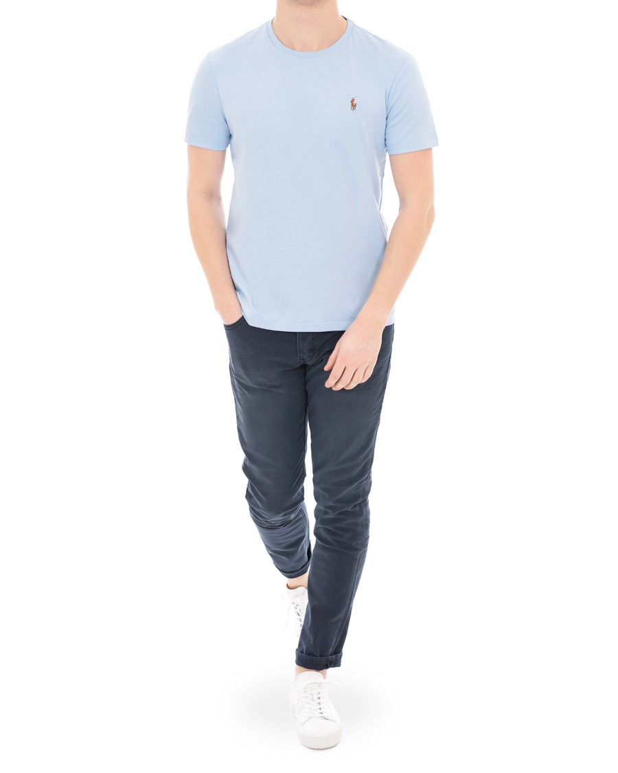 Heren | T-shirts | Polo Ralph Lauren | Luxury Pima Cotton Crew Neck Tee Elite Blue