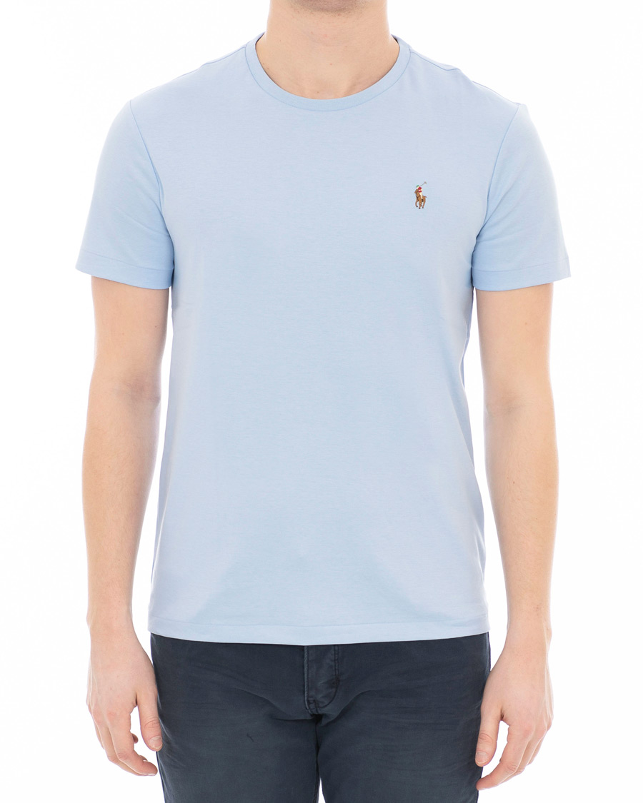Heren | T-shirts | Polo Ralph Lauren | Luxury Pima Cotton Crew Neck Tee Elite Blue