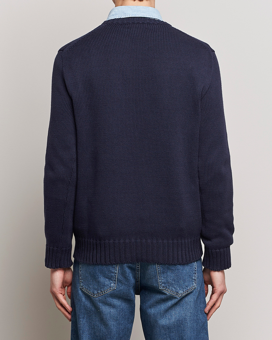 Homme | Pulls Et Tricots | Polo Ralph Lauren | Knitted Flag Crew Neck Navy