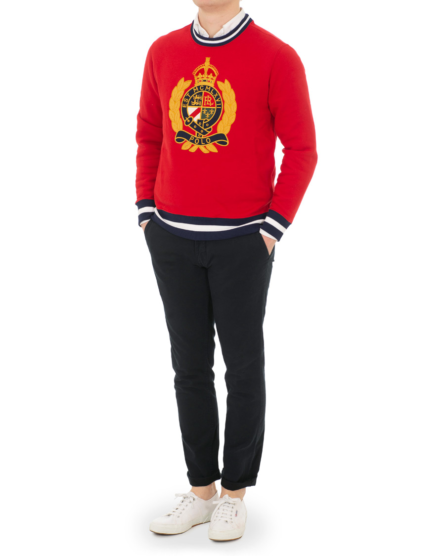 Homme | Pulls Et Tricots | Polo Ralph Lauren | Crest Sweatshirt Red