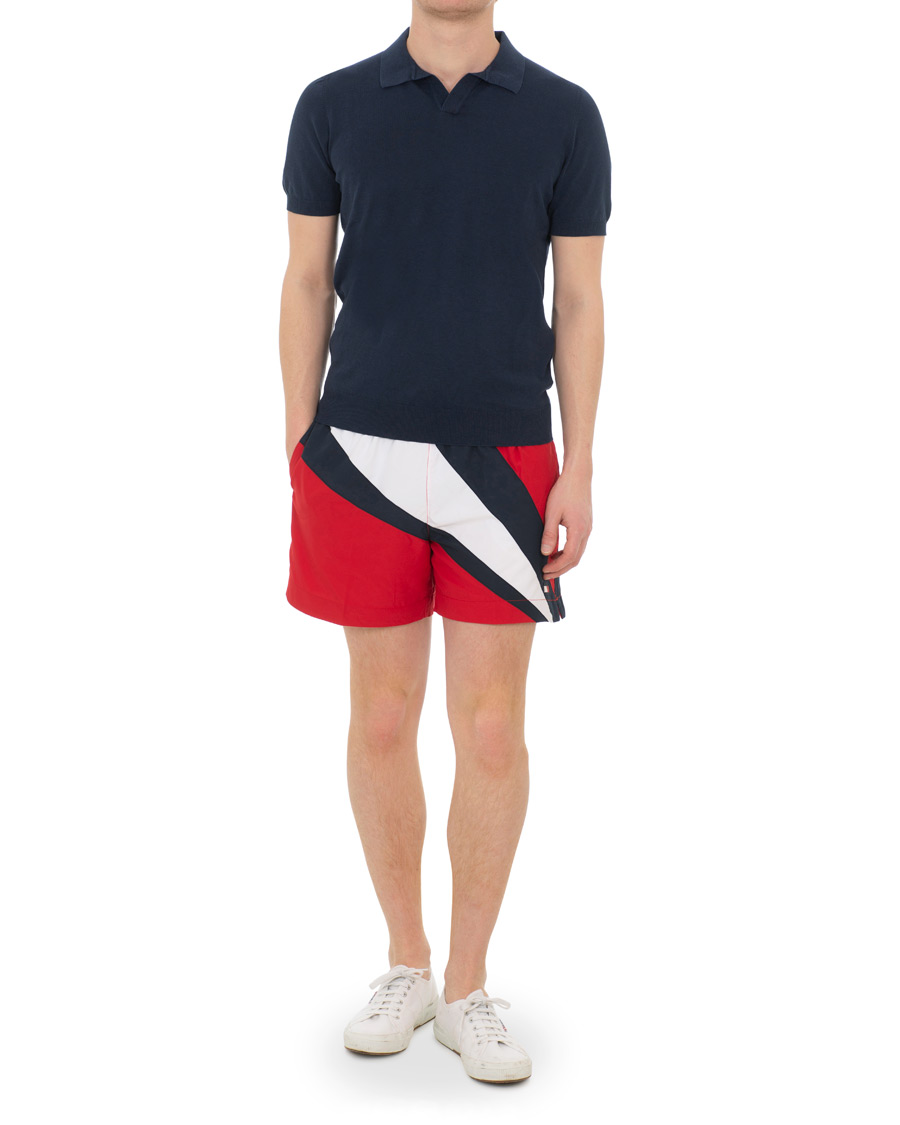 Homme | Maillots De Bain | Tommy Hilfiger | Tommy Archive Medium Drawstring Tango Red