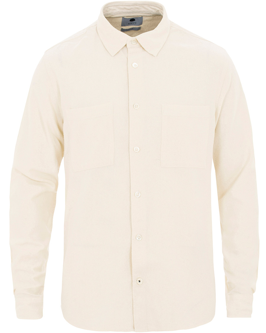 Homme | Chemises | NN07 | Alberto Silk Nep Shirt Ivory