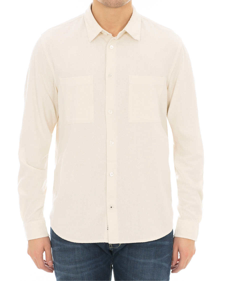 Homme | Chemises | NN07 | Alberto Silk Nep Shirt Ivory