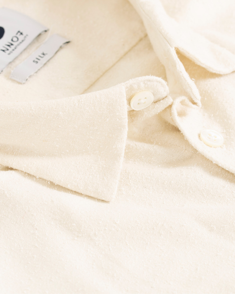 Homme | Chemises | NN07 | Alberto Silk Nep Shirt Ivory