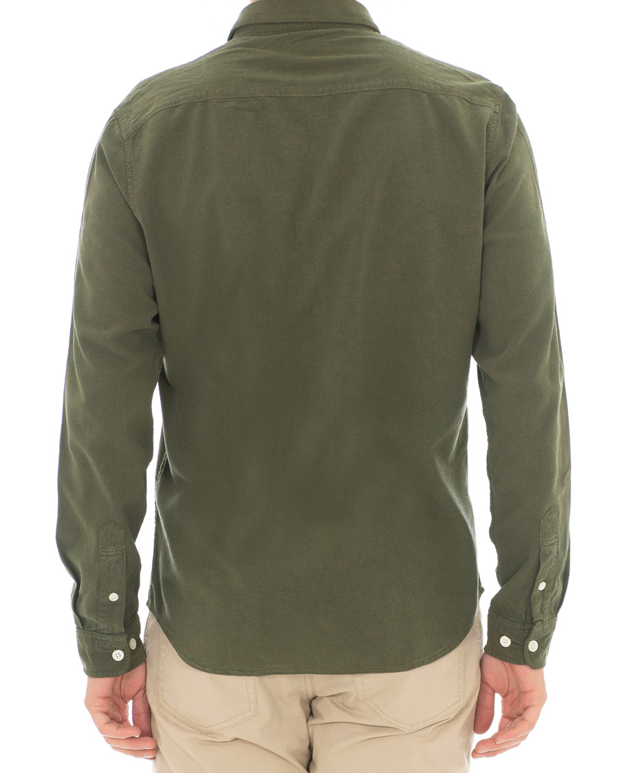 Homme | Chemises | NN07 | Alberto Silk Nep Shirt Deep Green