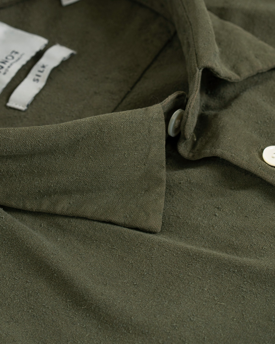 Homme | Chemises | NN07 | Alberto Silk Nep Shirt Deep Green