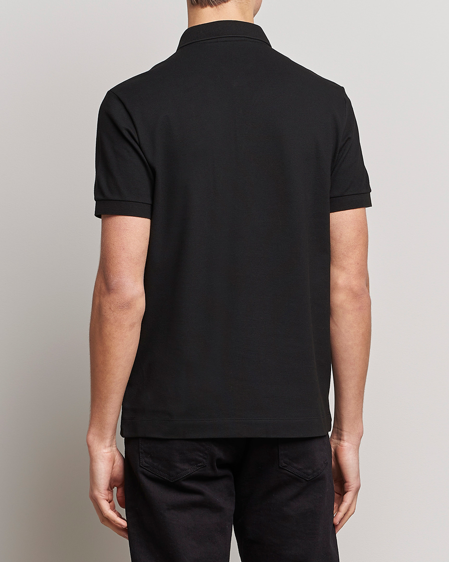 Homme | Polos | Lacoste | Regular Fit Tonal Crocodile Poloshirt Black