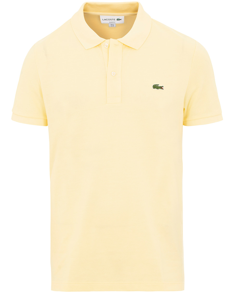 Homme | Polos | Lacoste | Slim Fit Polo Piké Napolitan Yellow