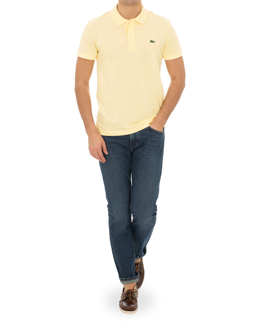 Homme | Polos | Lacoste | Slim Fit Polo Piké Napolitan Yellow