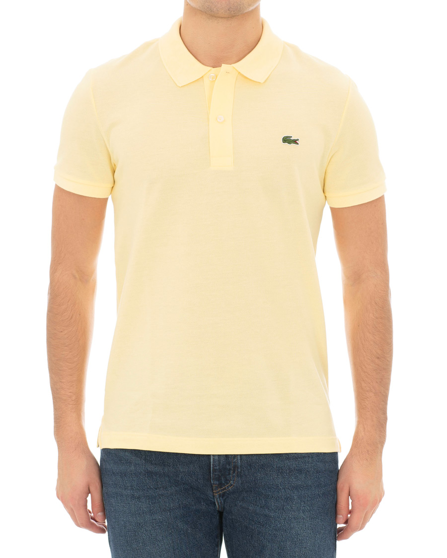 Homme | Polos | Lacoste | Slim Fit Polo Piké Napolitan Yellow