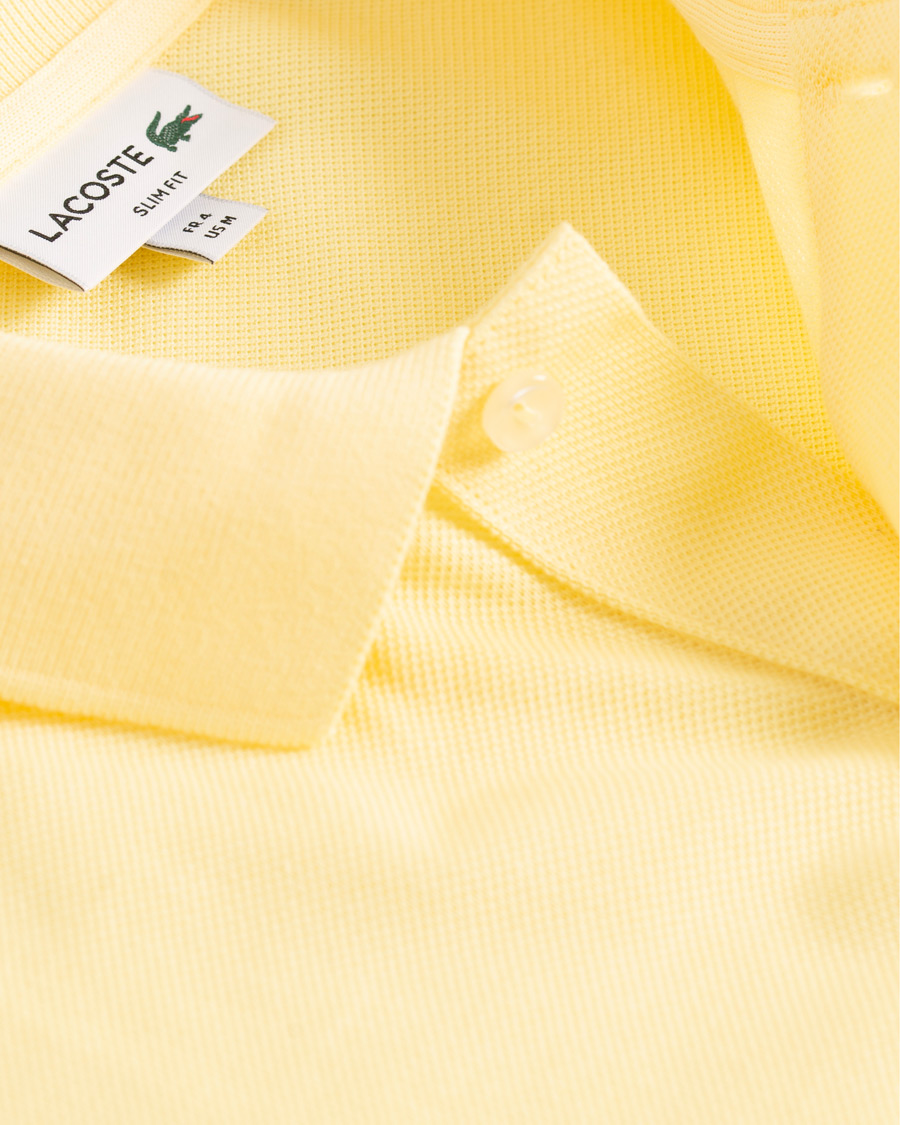 Homme | Polos | Lacoste | Slim Fit Polo Piké Napolitan Yellow