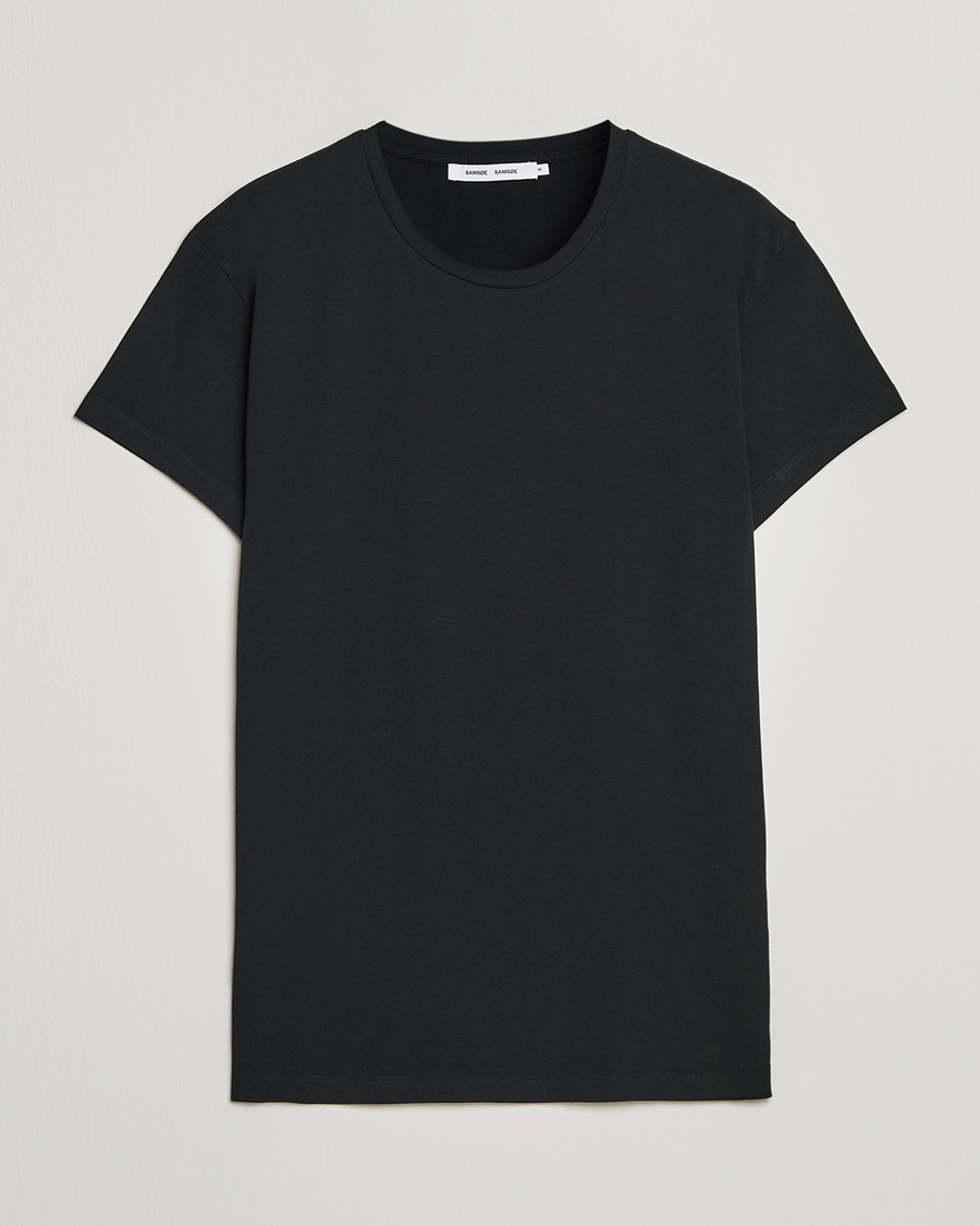 Heren | T-shirts | Samsøe Samsøe | Kronos Crew Neck Tee Black