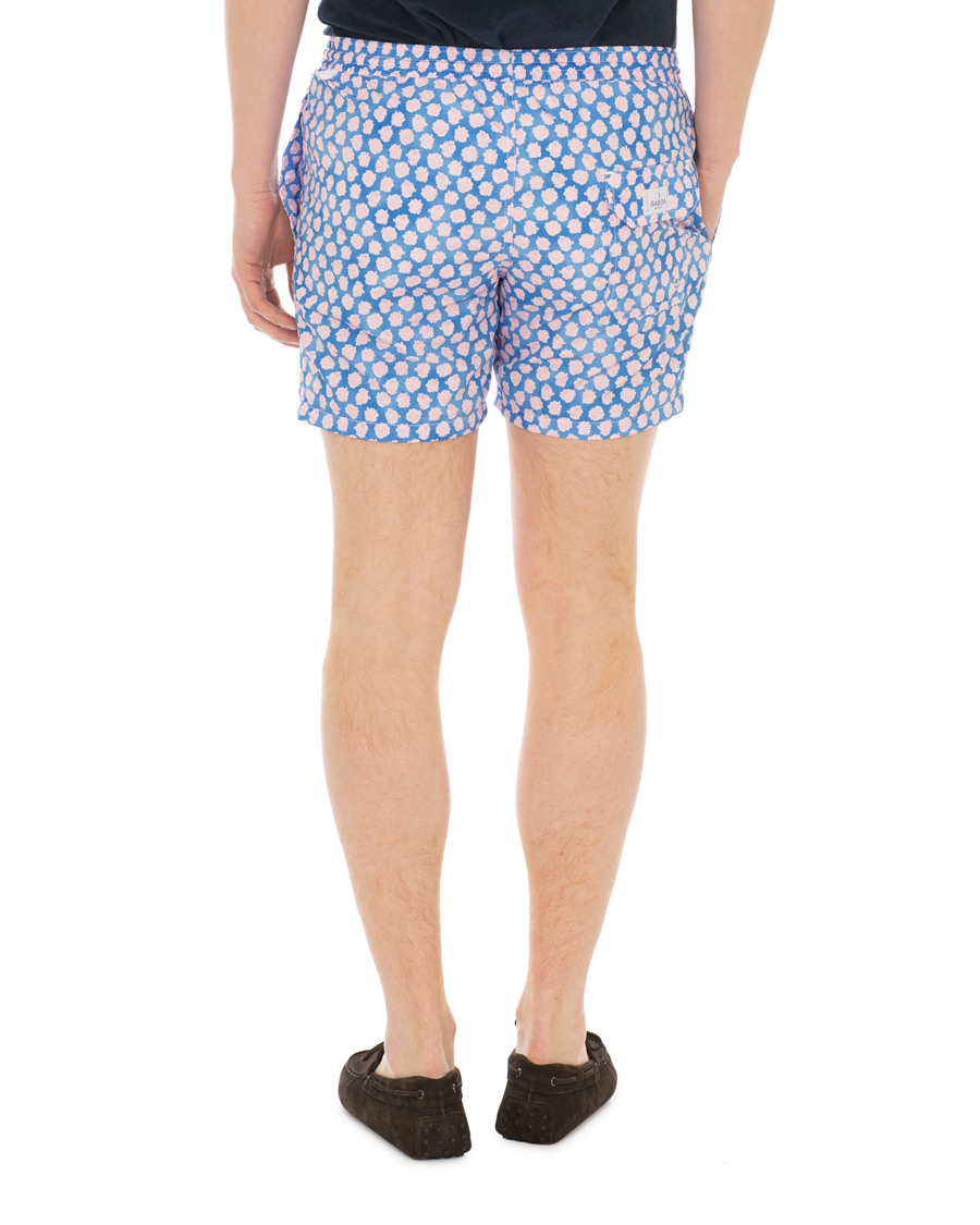 Heren | Zwembroek | Barba Napoli | Coral Print Swim Shorts Medium Blue