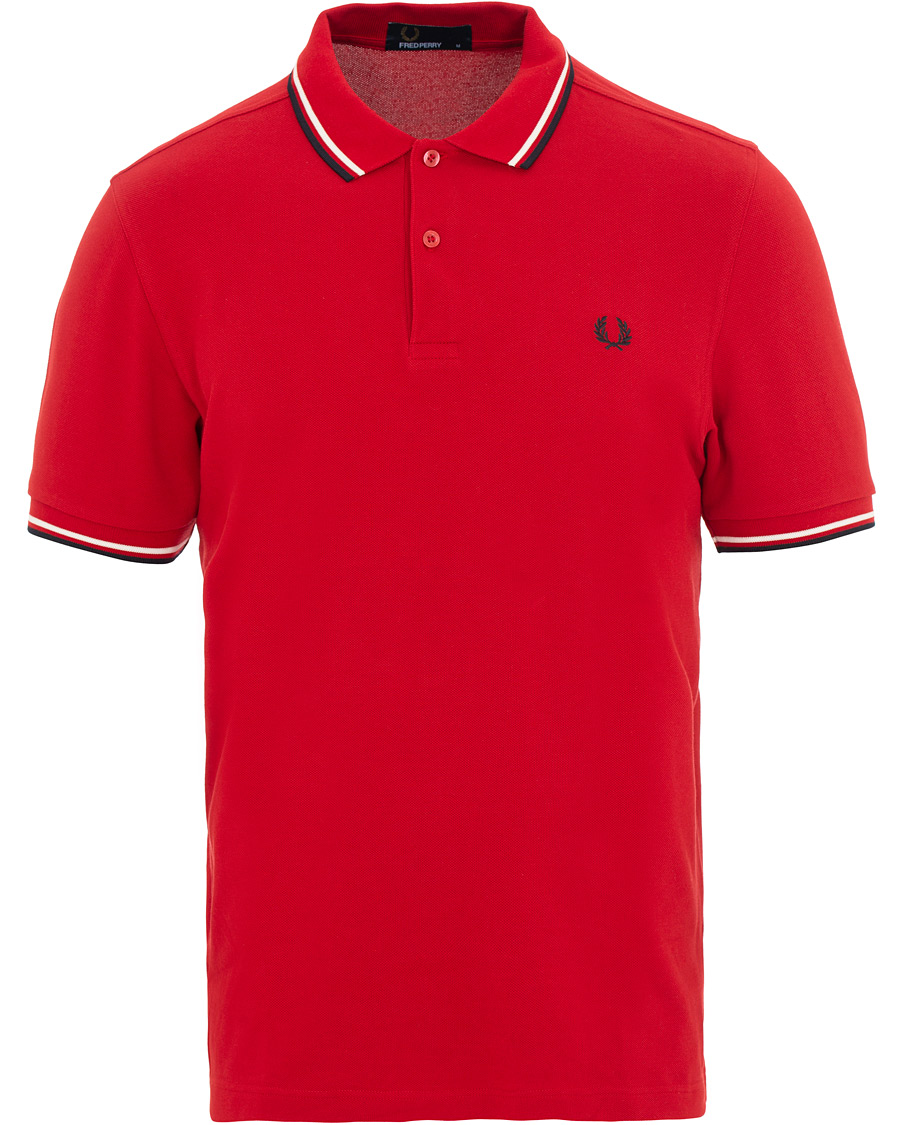 Homme | Polos | Fred Perry | Twin Tip Polo Bright Red