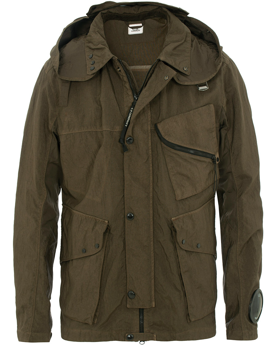 Homme | Manteaux Et Vestes | C.P. Company | Garment Dyed Quartz Goggle Jacket Dark Green
