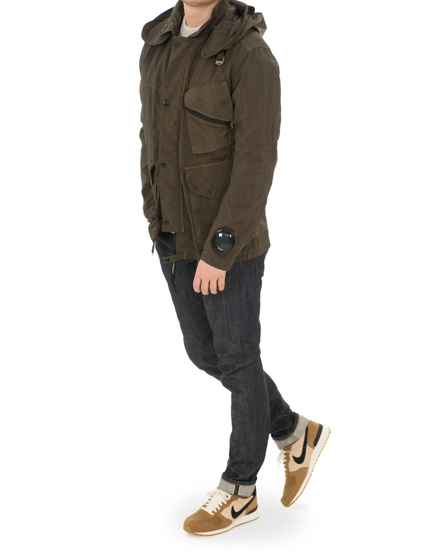 Homme | Manteaux Et Vestes | C.P. Company | Garment Dyed Quartz Goggle Jacket Dark Green
