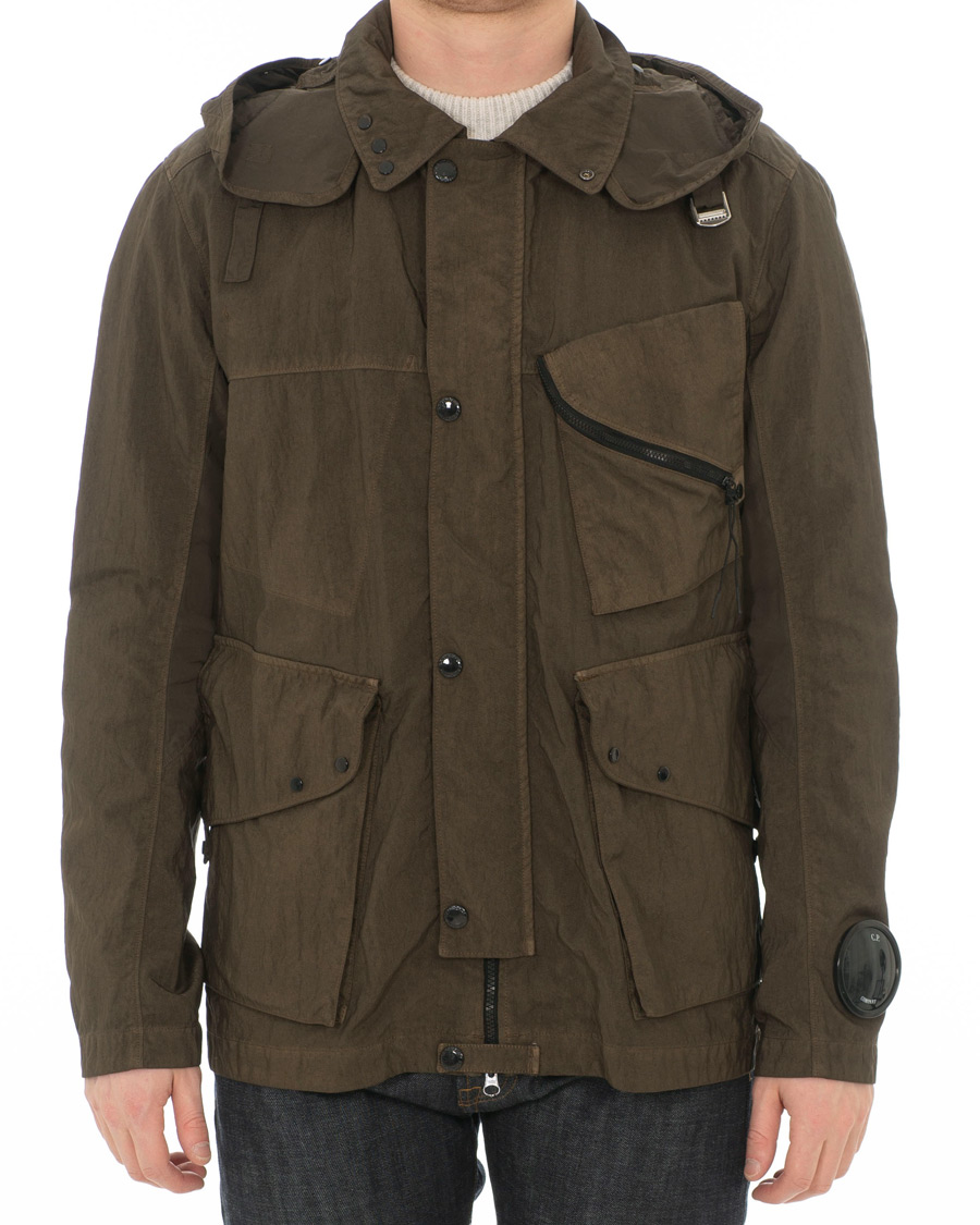 Homme | Manteaux Et Vestes | C.P. Company | Garment Dyed Quartz Goggle Jacket Dark Green