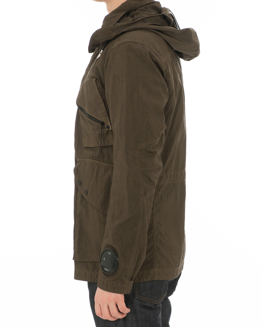Homme | Manteaux Et Vestes | C.P. Company | Garment Dyed Quartz Goggle Jacket Dark Green