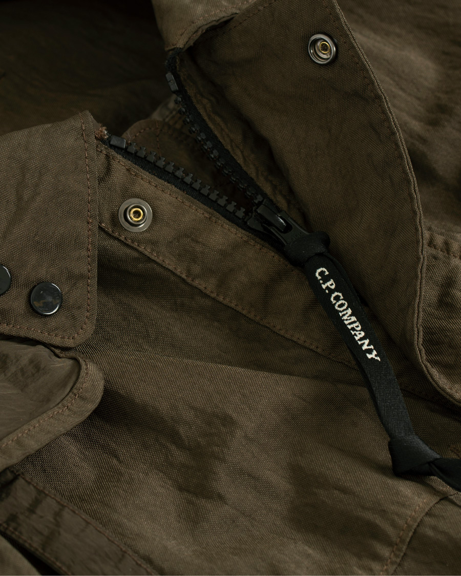 Homme | Manteaux Et Vestes | C.P. Company | Garment Dyed Quartz Goggle Jacket Dark Green