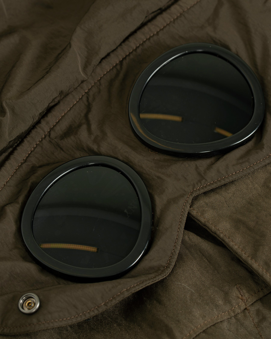 Homme | Manteaux Et Vestes | C.P. Company | Garment Dyed Quartz Goggle Jacket Dark Green