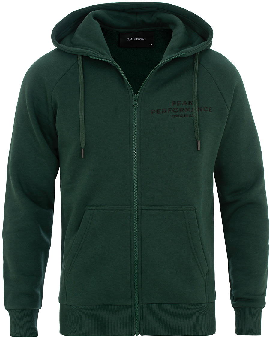 Heren | Truien | Peak Performance | Original Full Zip Hoodie Pine Grove
