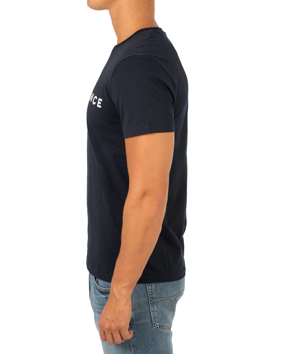 Homme | T-shirts | Peak Performance | Logo Crew Neck Tee Marine Blue