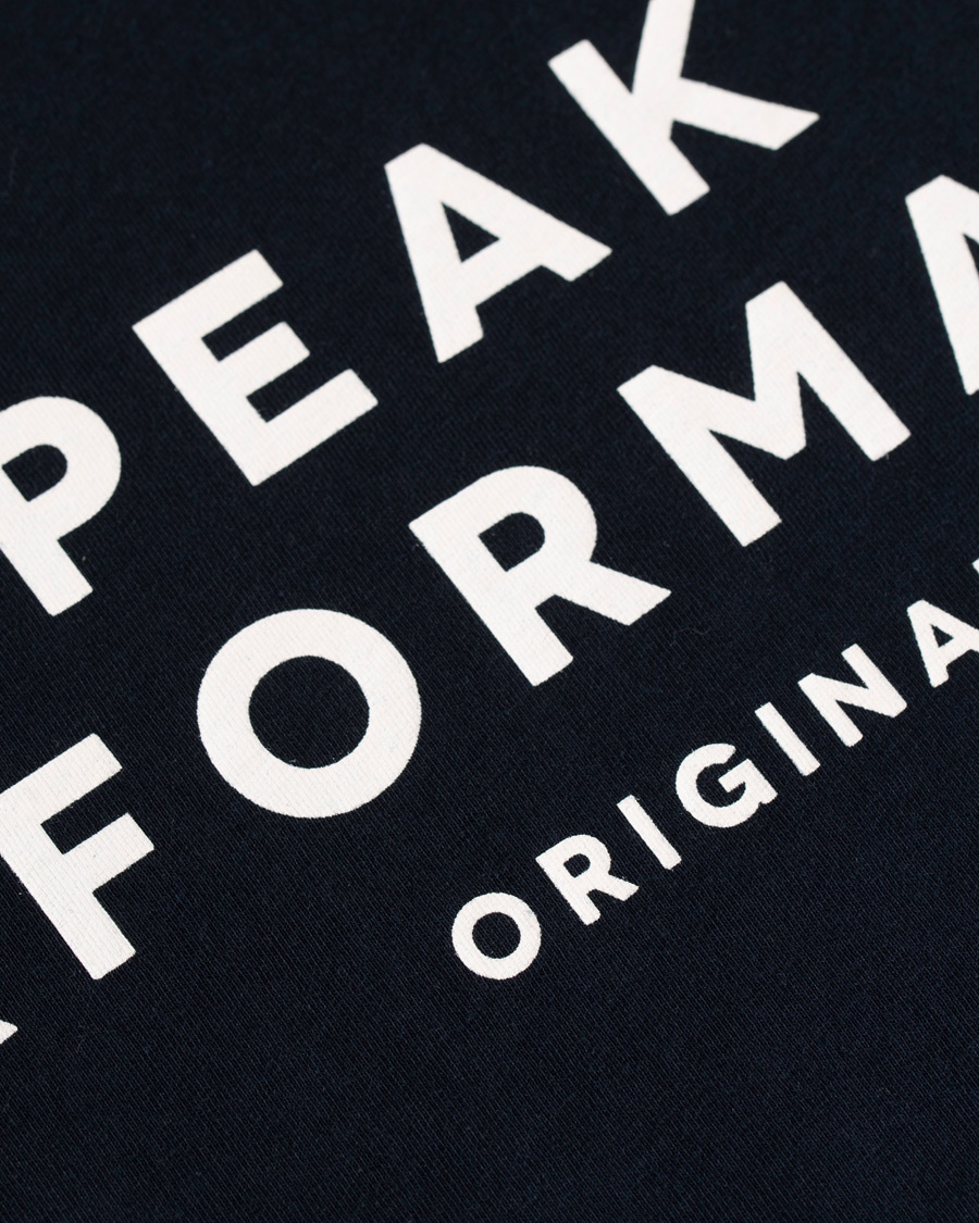 Homme | T-shirts | Peak Performance | Logo Crew Neck Tee Marine Blue