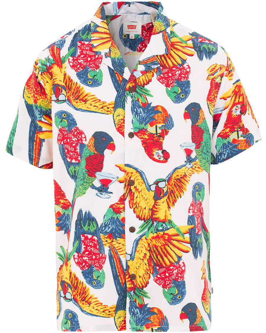 Homme | Chemises | Levi's | Cubano Shirt Parrots Brilliant White