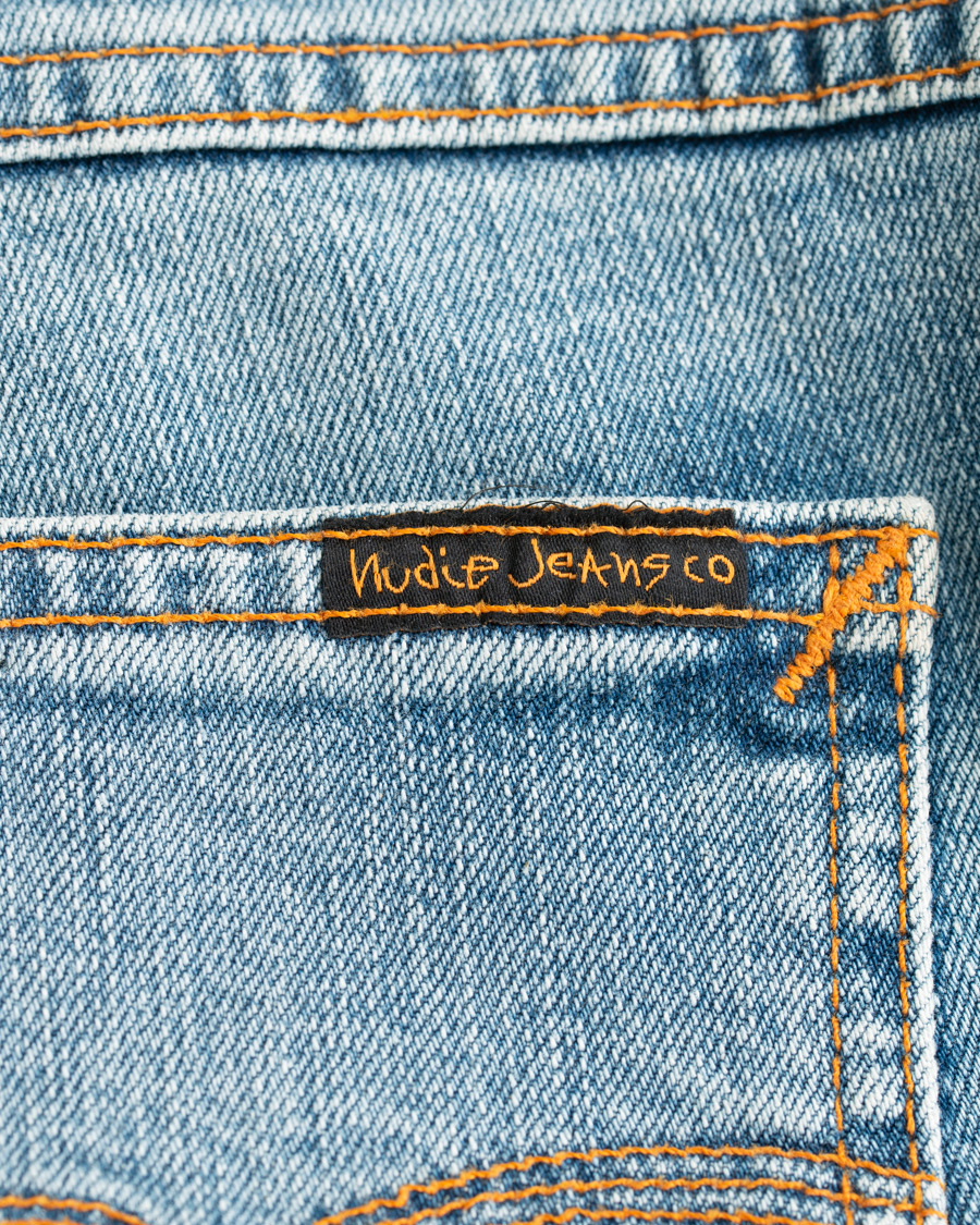 Homme | Jeans | Nudie Jeans | Thin Finn Organic Jeans Light Blue Comfort