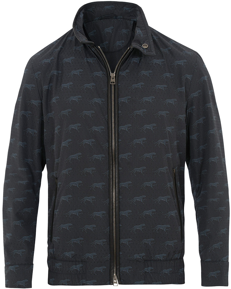 Homme | Manteaux Et Vestes | Etro | Printed Jaguar Bomber Dark Blue